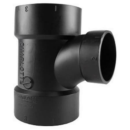 Homecare Products ABS004011200HA 3 x 3 x 1.5 in. ABS-DWV Sanitary Tee HO613055